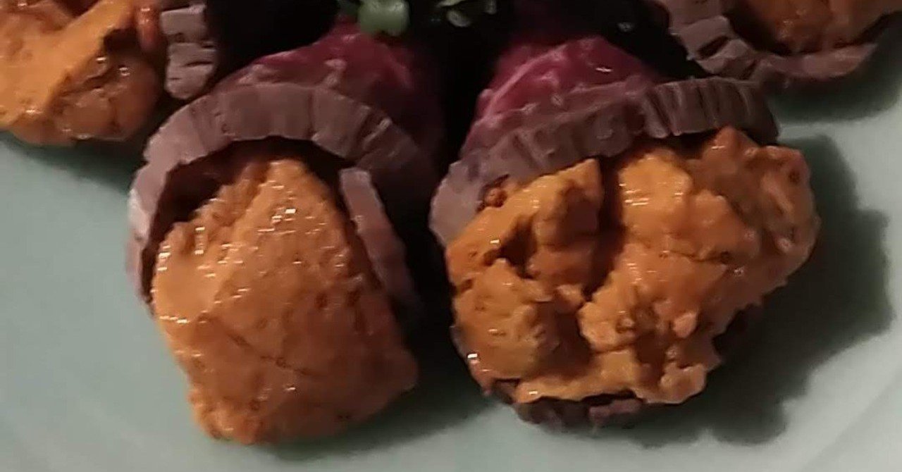 ウニの和牛巻きと ハリネズミ びんこ 長谷川敏子 Note