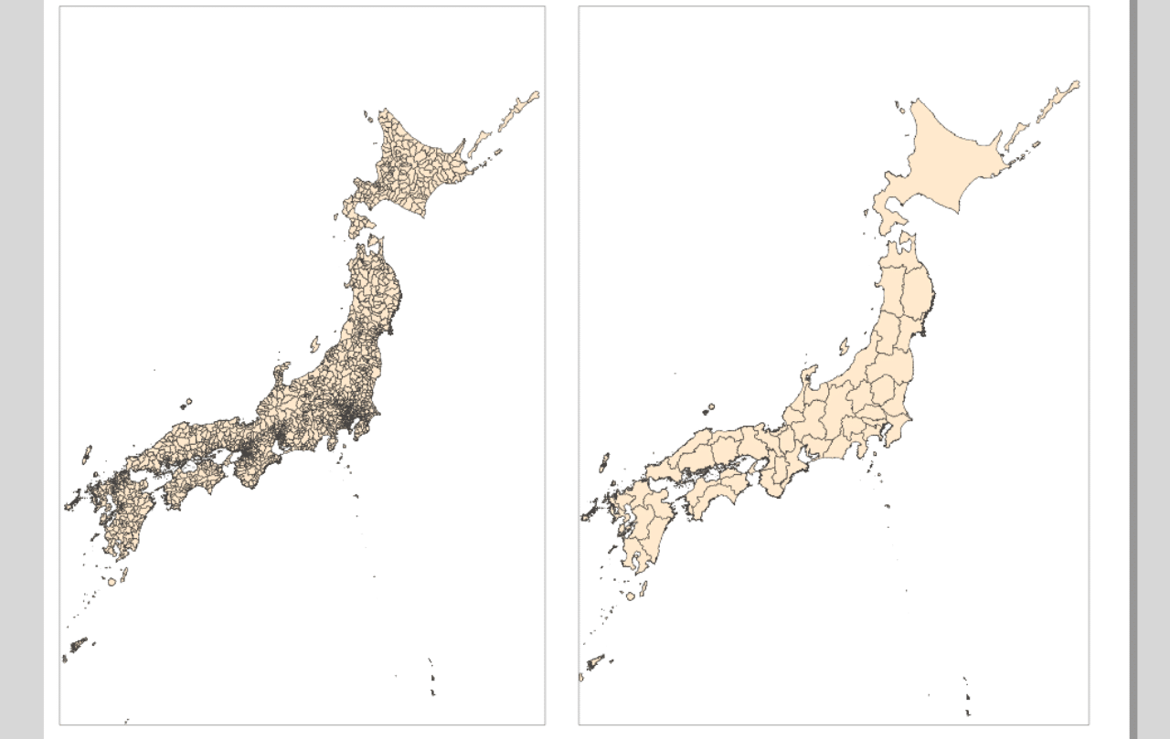 実習編 非専門家のためのqgis 白地図を描こう 都道府県界 はとば Note