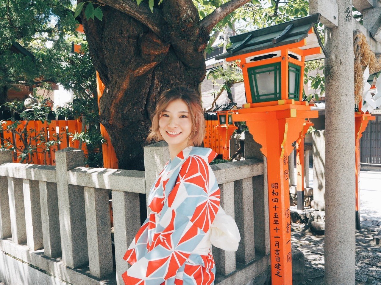 LEBECCA boutique 巡り逢わせる麻の葉浴衣 レディース