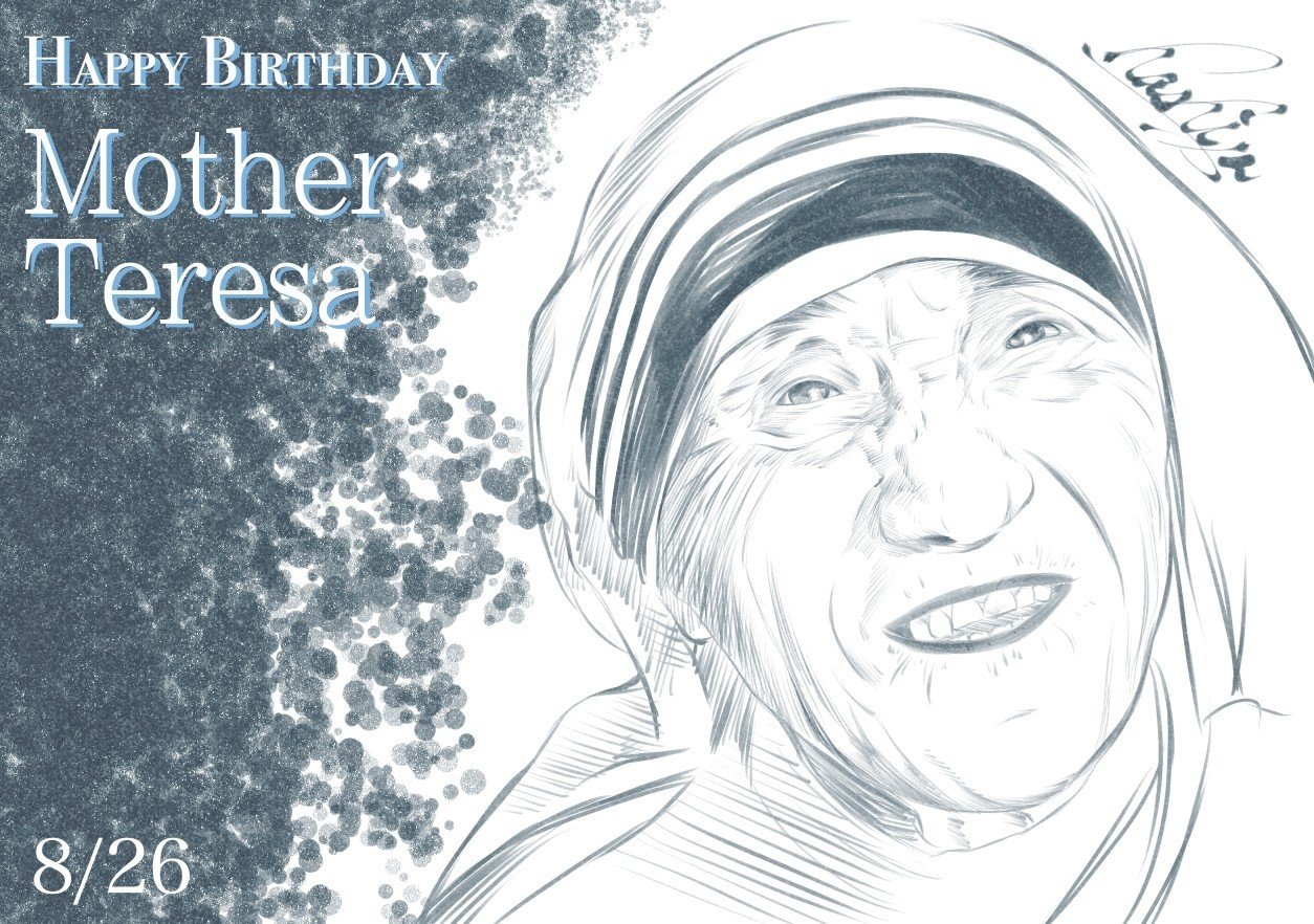 8月26日 Mother Teresa Hashiya 漫画家 イラストレーター Note