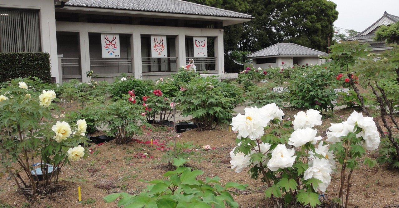 歌舞伎 七世 中車 絹本色紙 定紋:大割牡丹 落款あり
