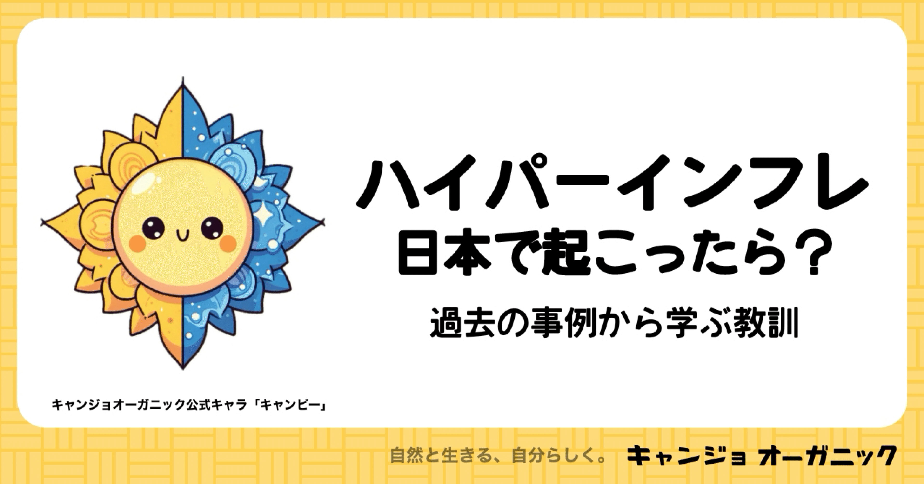 ハイパーインフレが日本で起こったら？過去の他国事例から学ぶ教訓｜キャンジョオーガニック | 毎週更新 | 自然とともに生きる | 新時代の暮らし方