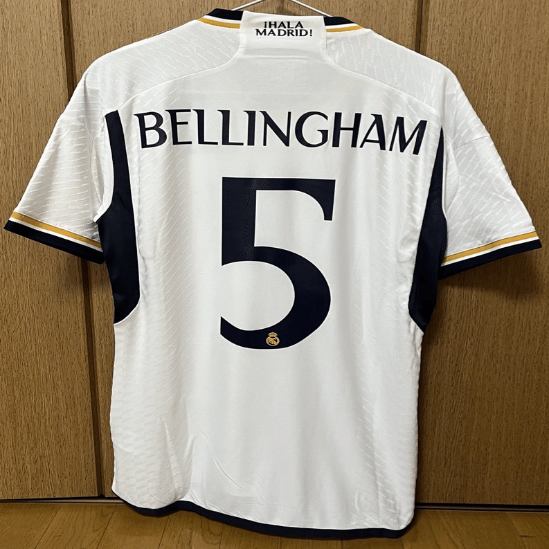 DAY5】23－24 Real Madrid Home Authentic #5 Bellingham | Not
