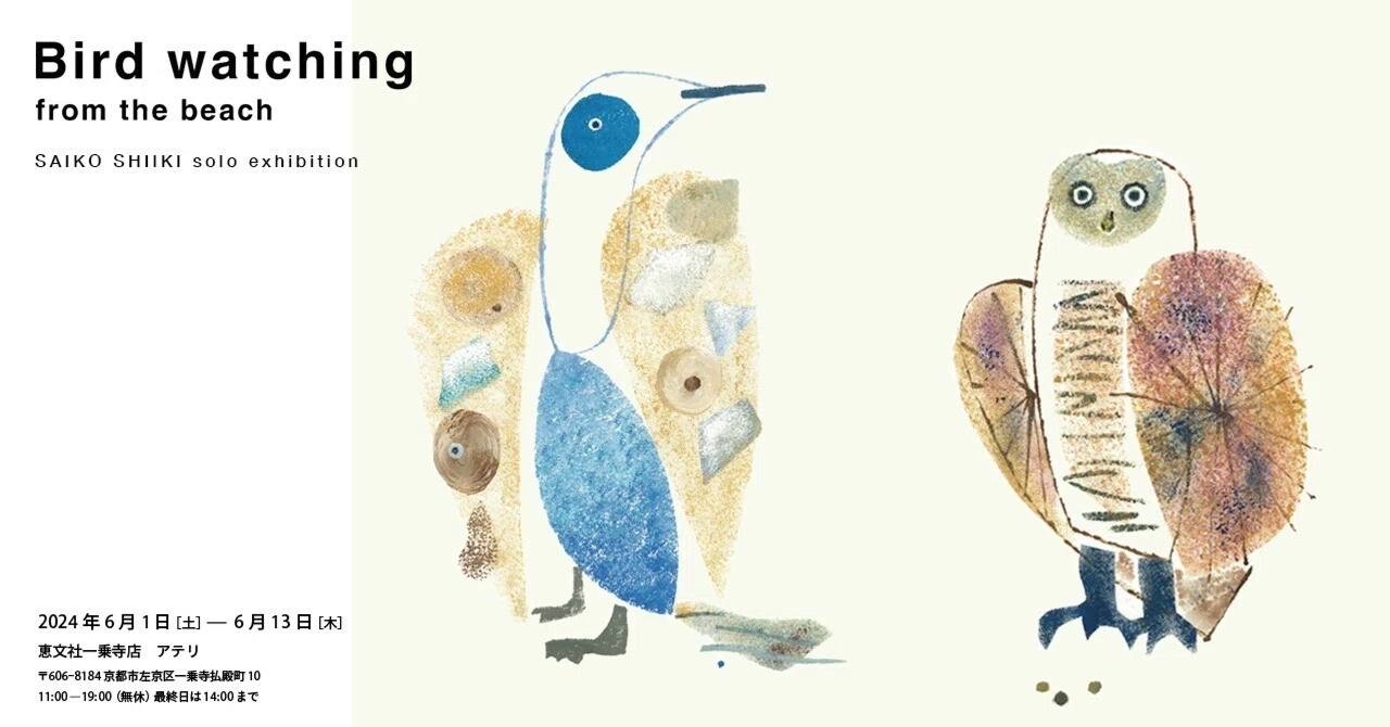 6月1日-13日｜「Bird watching from the beach」SAIKO SHIIKI solo