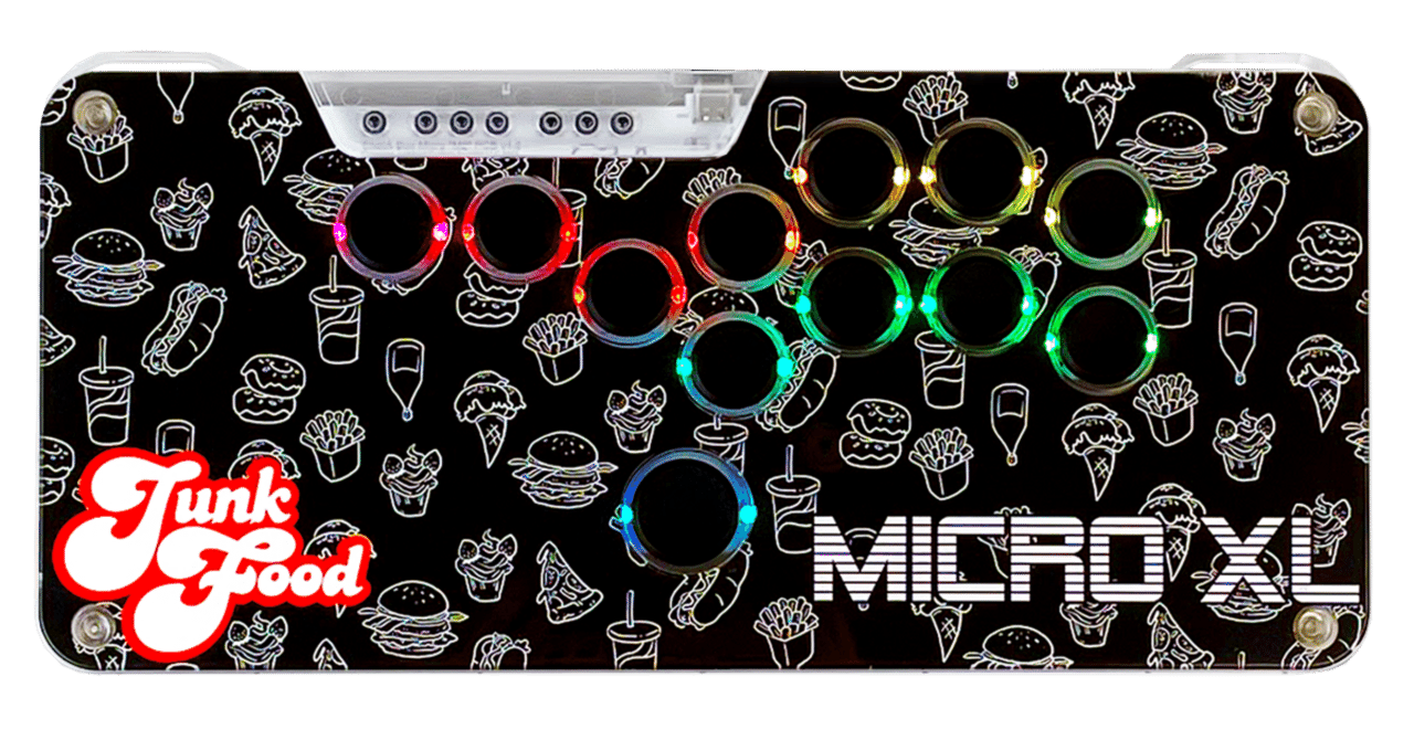 その他 SnackBox Micro XL 膝置きプレイスタイルに最適な JunkFood Custom Arcadesの「SnackBox