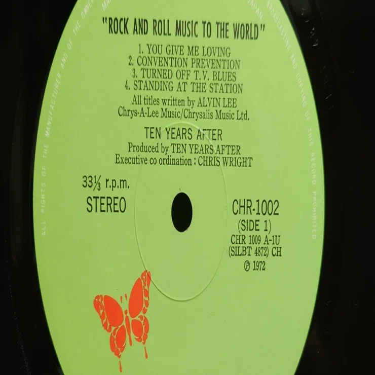 1972年レコード】42)Ten Years After : ROCK AND ROLL MUSIC TO THE