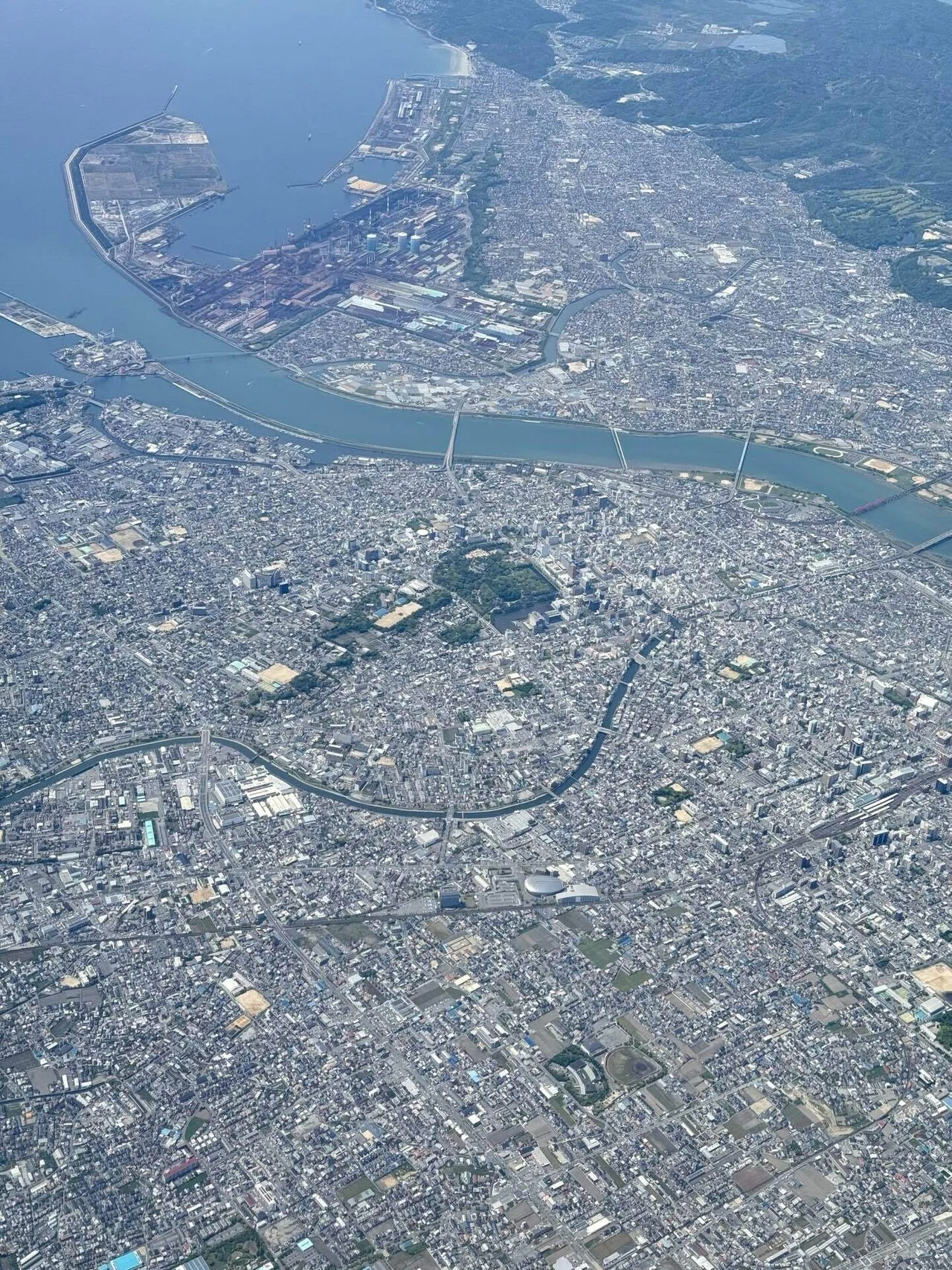 飛行機から見た古墳群｜竹信俊彦