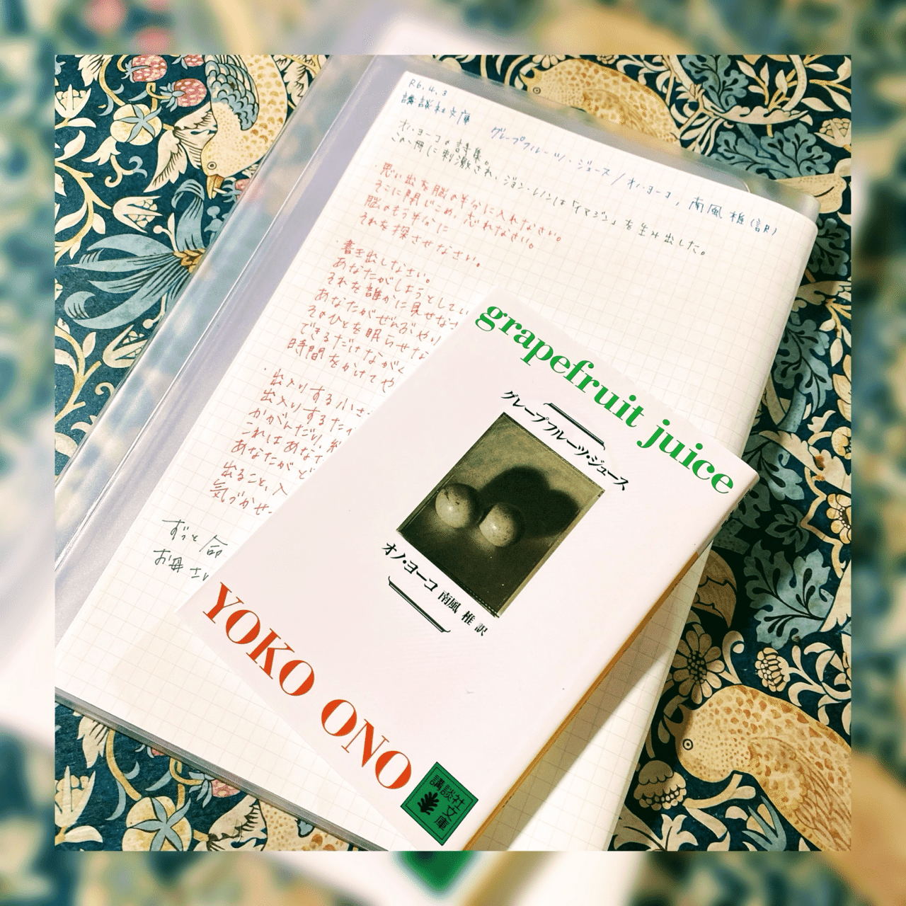 グレープフルーツ・ジュース/オノ・ヨーコ、南風椎(訳)｜菜穂☽︎‪︎.*·̩͙‬