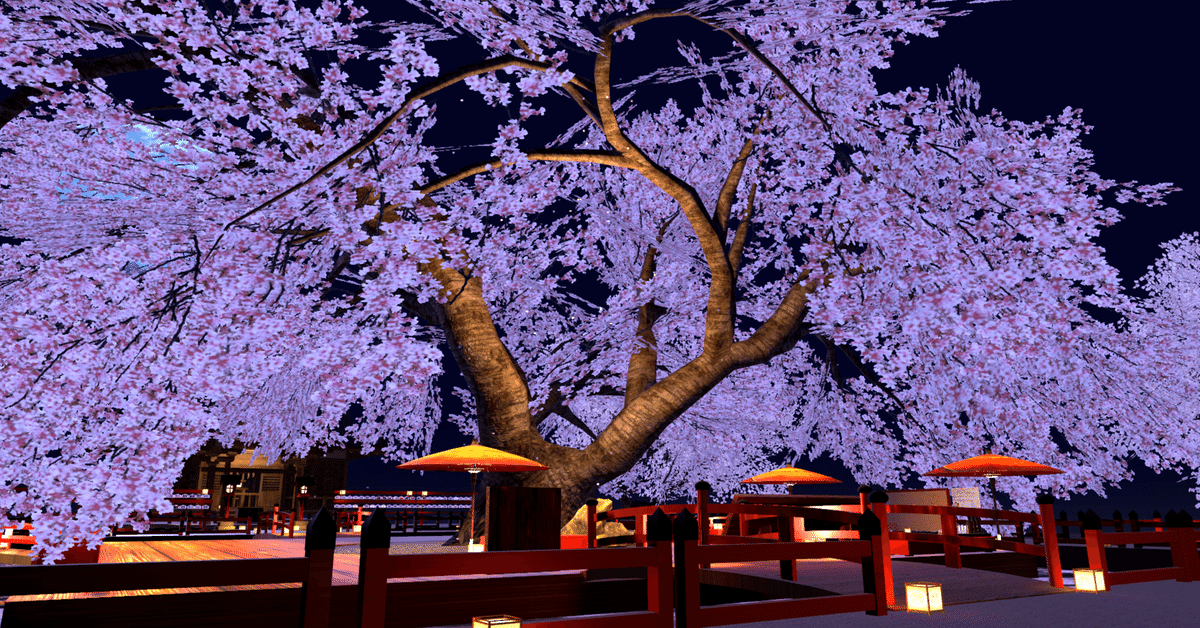 大きな桜と自分の空間[Quest対応]SAKURA Shrine -櫻隠神社