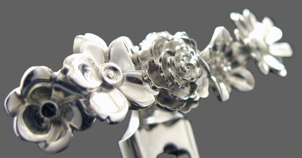1 かんざし［彫金-春夏秋冬］SILVER925｜中泉
