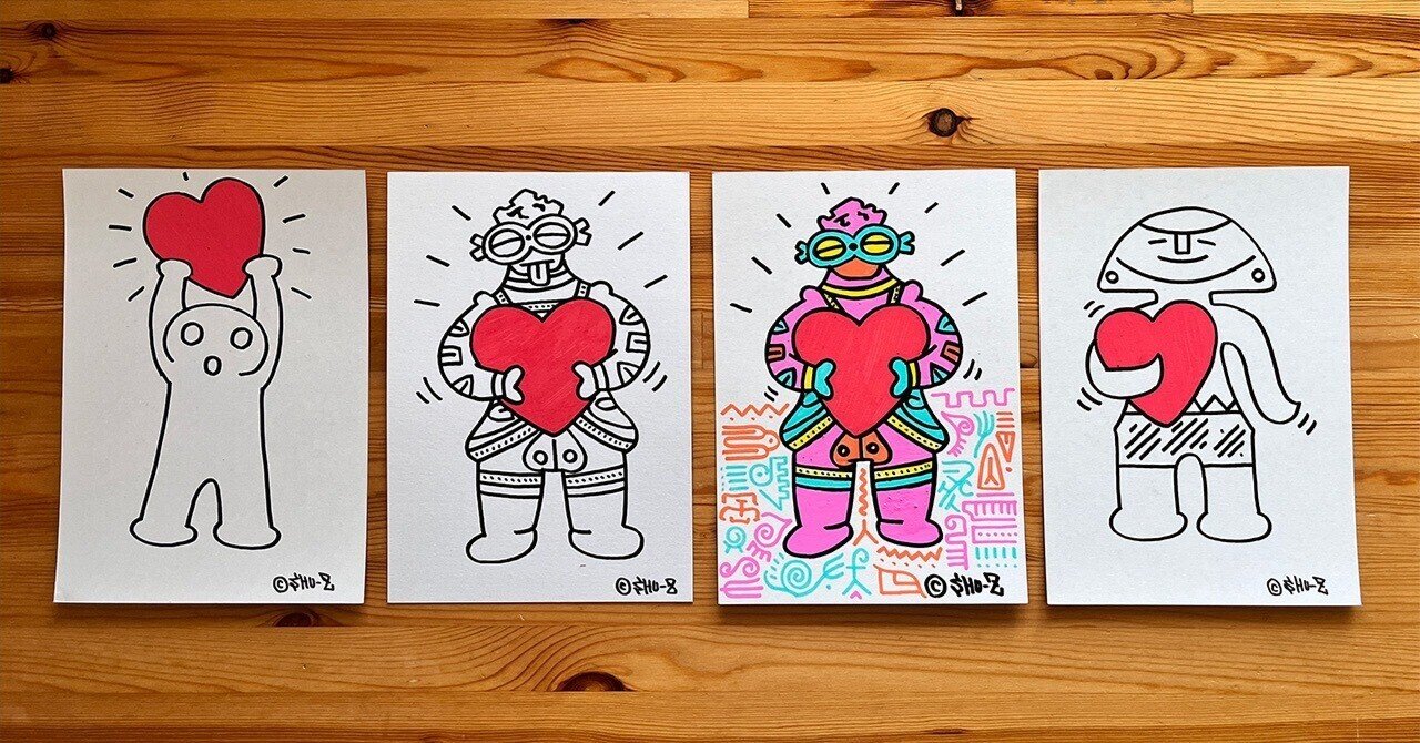 今日の縄文ポップアート・LOVEシリーズ｜SHUZY