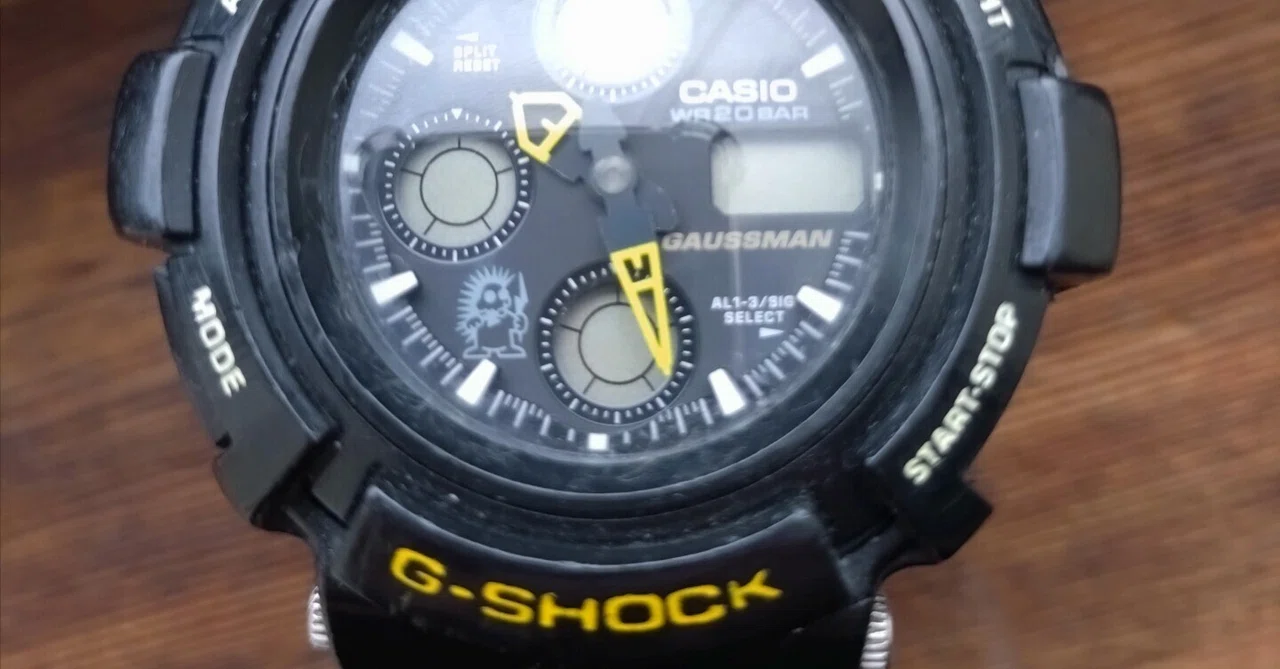 シリコン漬けG-SHOCK/AW-571(ガウスマン)の途中経過の話。|Nakasone シリコン漬けG-SHOCK/AW-571(ガウスマン)の途中経過の話。|Nakasone