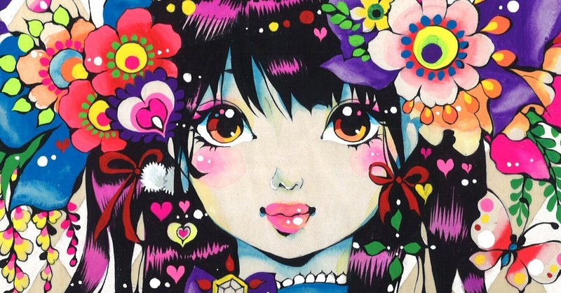 風イラストをアクリルガッシュでキャンバスに書いてみた件 風イラストをアクリルガッシュでキャンバスに書いてみた件