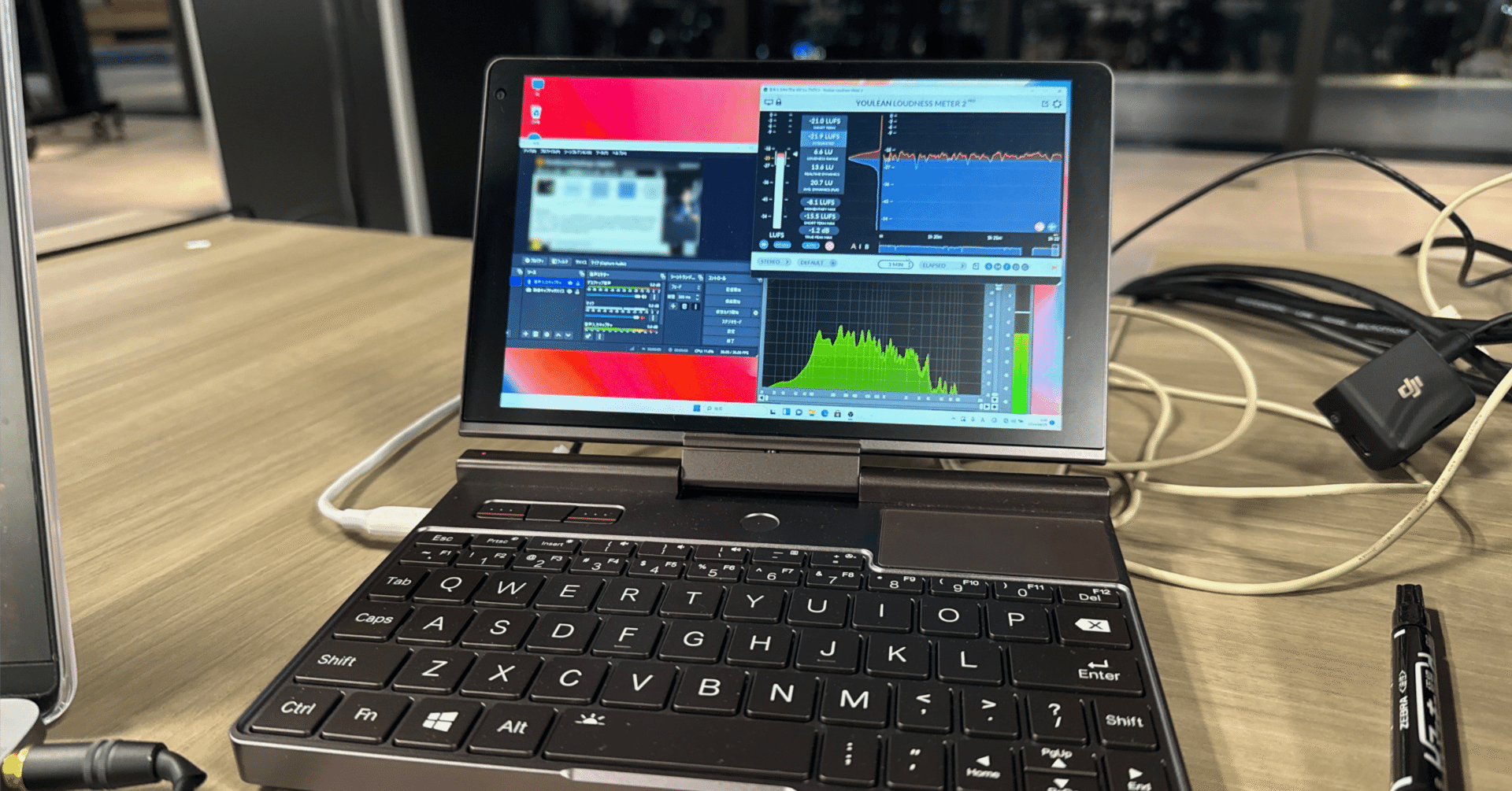 UMPCで音声モニタリング！GPD Pocket 3でラウドネスの確認をしてみまし