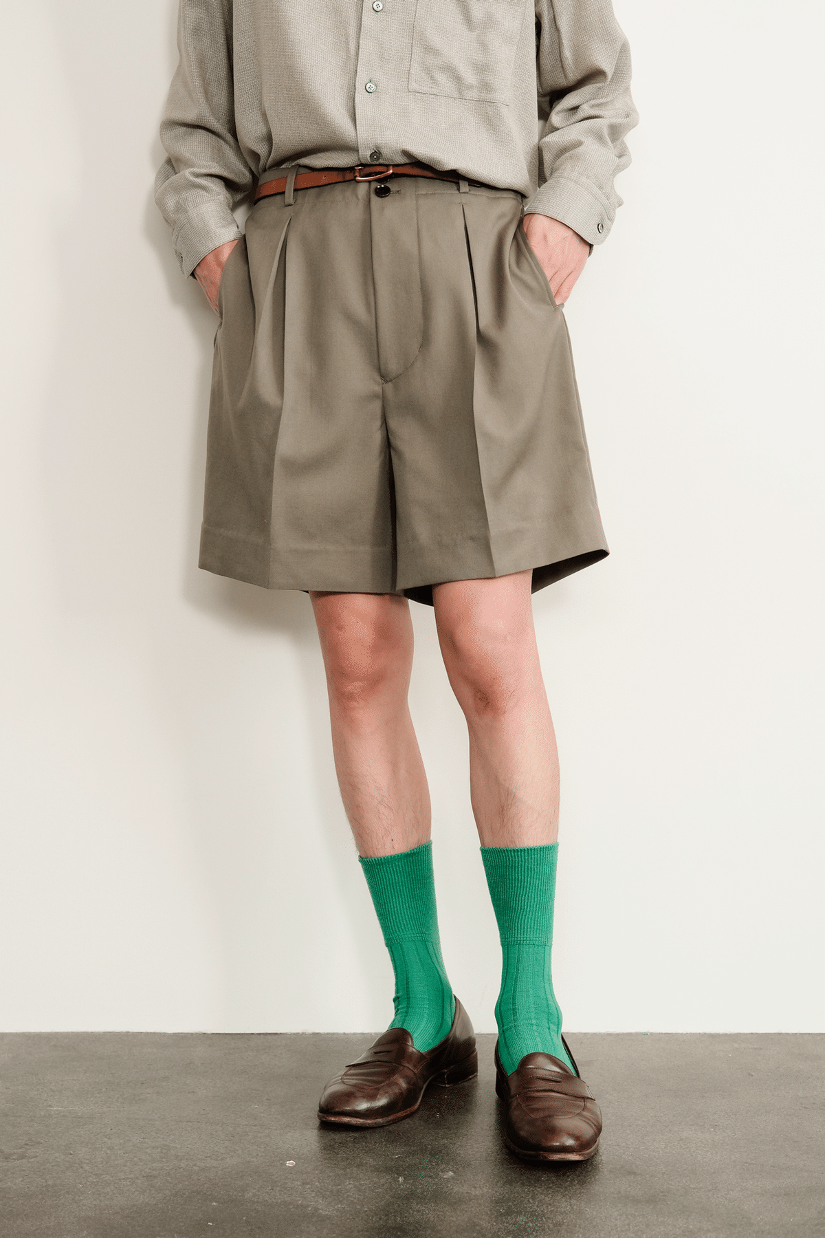 パンツ Gorsch Windowpane Three tack Trousers 日本の夏、暑いからね。｜y_s_k117