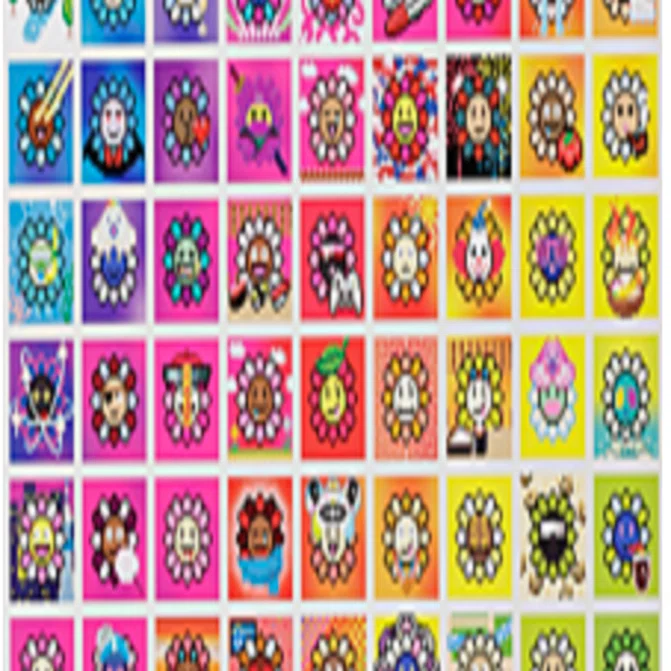 村上隆】 版画/オフセット 「108つ煩悩 MURAKAMI.FLOWERS」 査定 鑑定