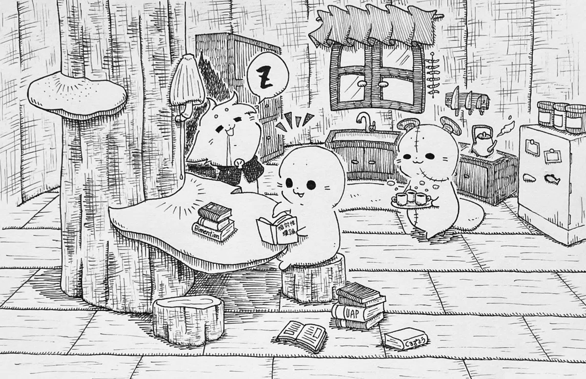 興味が尽きないあざらしさん【イラスト】｜くろざとう