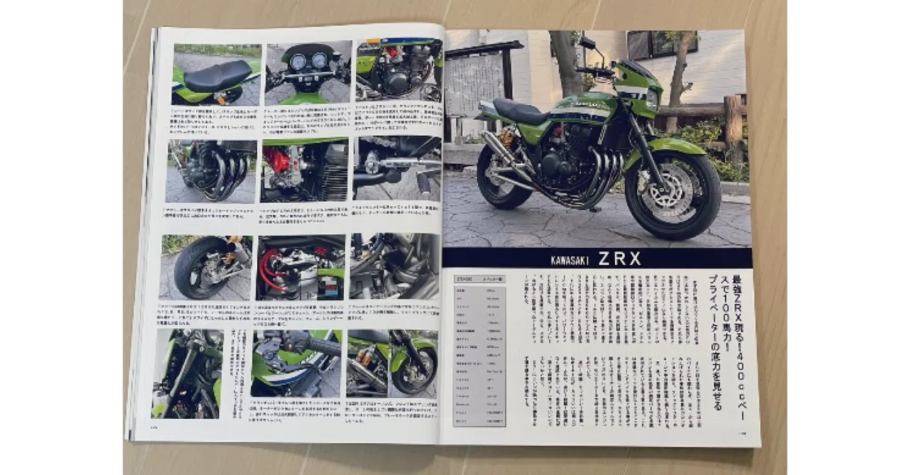 雑誌チューンドバイクにZRX680が載りました｜ZRX680