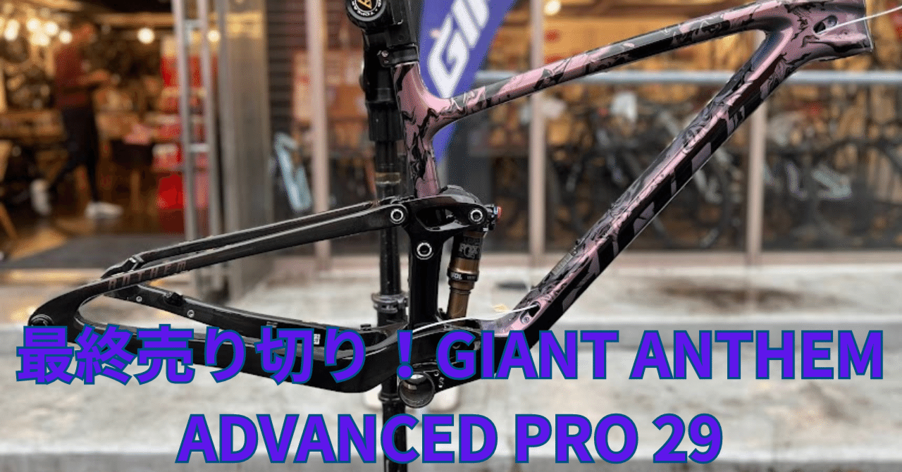 最終売り切り！GIANT ANTHEM ADVANCED PRO29フレームセット｜BIKE SHOP
