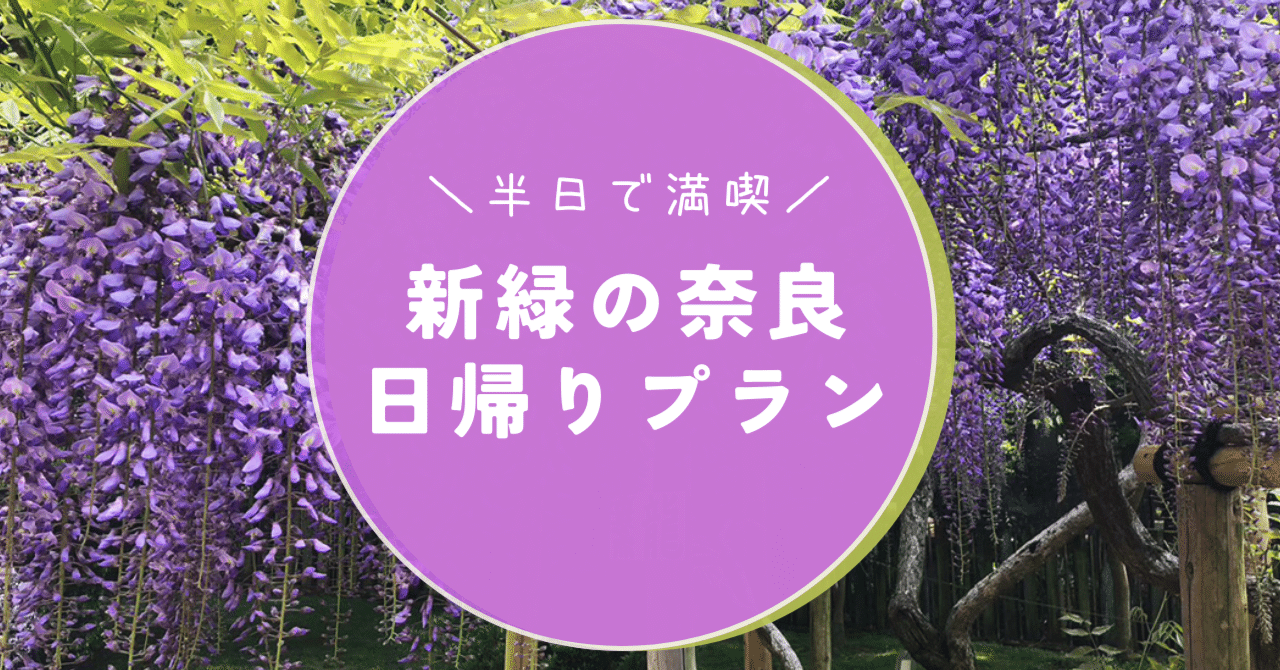 新緑の奈良を満喫！日帰りおすすめコース｜とみ