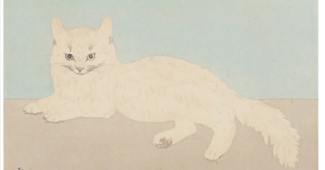 藤田嗣治】 木版 「猫」 1929年 査定 鑑定 買取 致します
