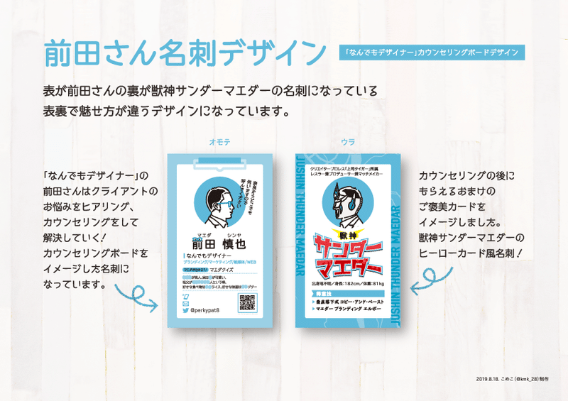 面白い 名刺をつくる マエダさん編 こめこ Note 面白い 名刺をつくる マエダさん編 こめこ Note