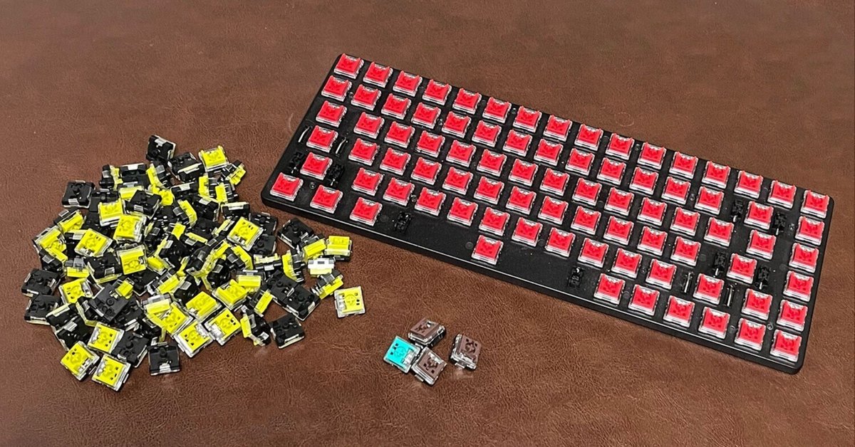 キースイッチ 11種類　70個ずつ キースイッチ 11種類 70個ずつ キースイッチを交換してみよう！｜50