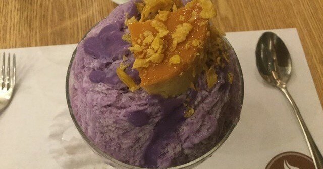 本場のハロハロ(ちょっと高級)はやはり美味しい｜cafe77nana