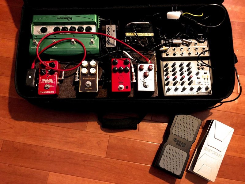 ギタリスト向け すのこ使ってエフェクターボード Taka Note ギタリスト向け すのこ使ってエフェクターボード Taka Note
