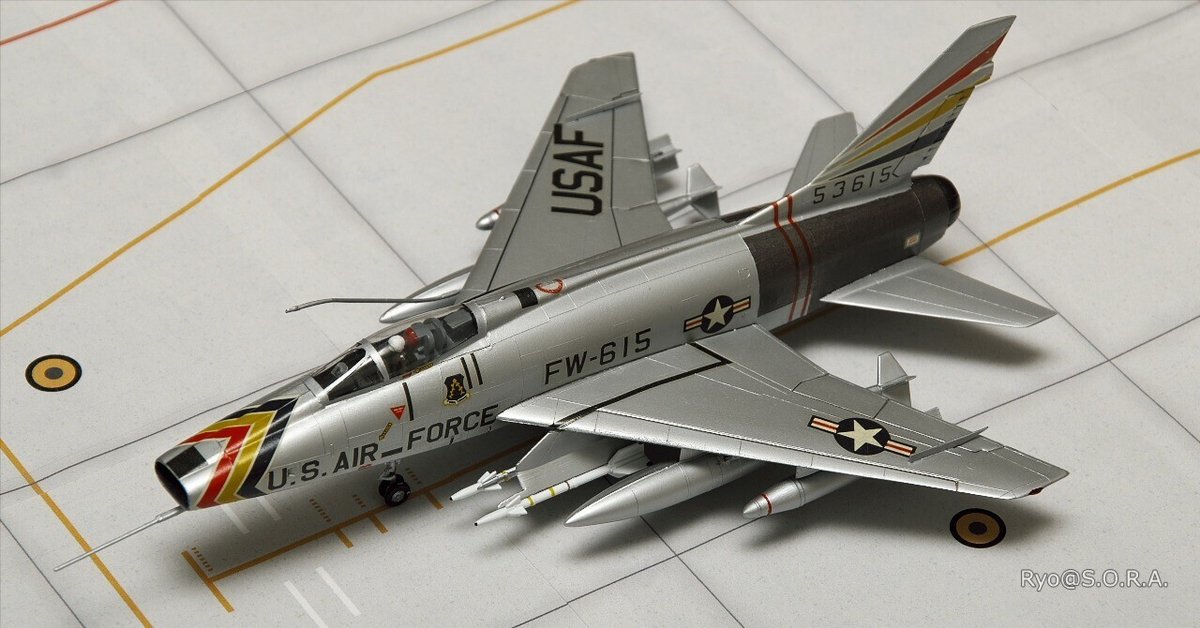 プラモデル製作記 ハセガワ 1/72 F-100D スーパーセイバー |Ryo プラモデル製作記 ハセガワ 1/72 F-100D スーパーセイバー |Ryo