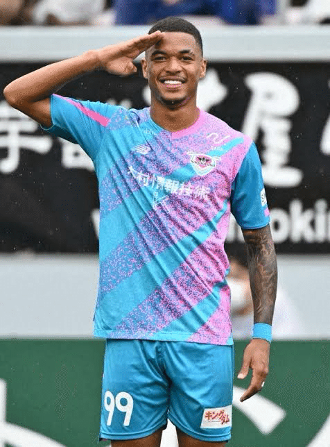 サガン鳥栖　マルセロ　ヒアン選手　Jリーグ　EPOCH　The Striker 5シリーズ　ラストナンバー 直筆サインカード