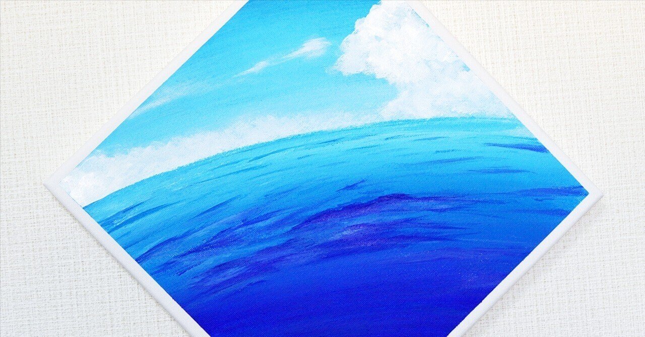 アクリル絵の具で「地球って丸い」を描いてみた｜junya_art