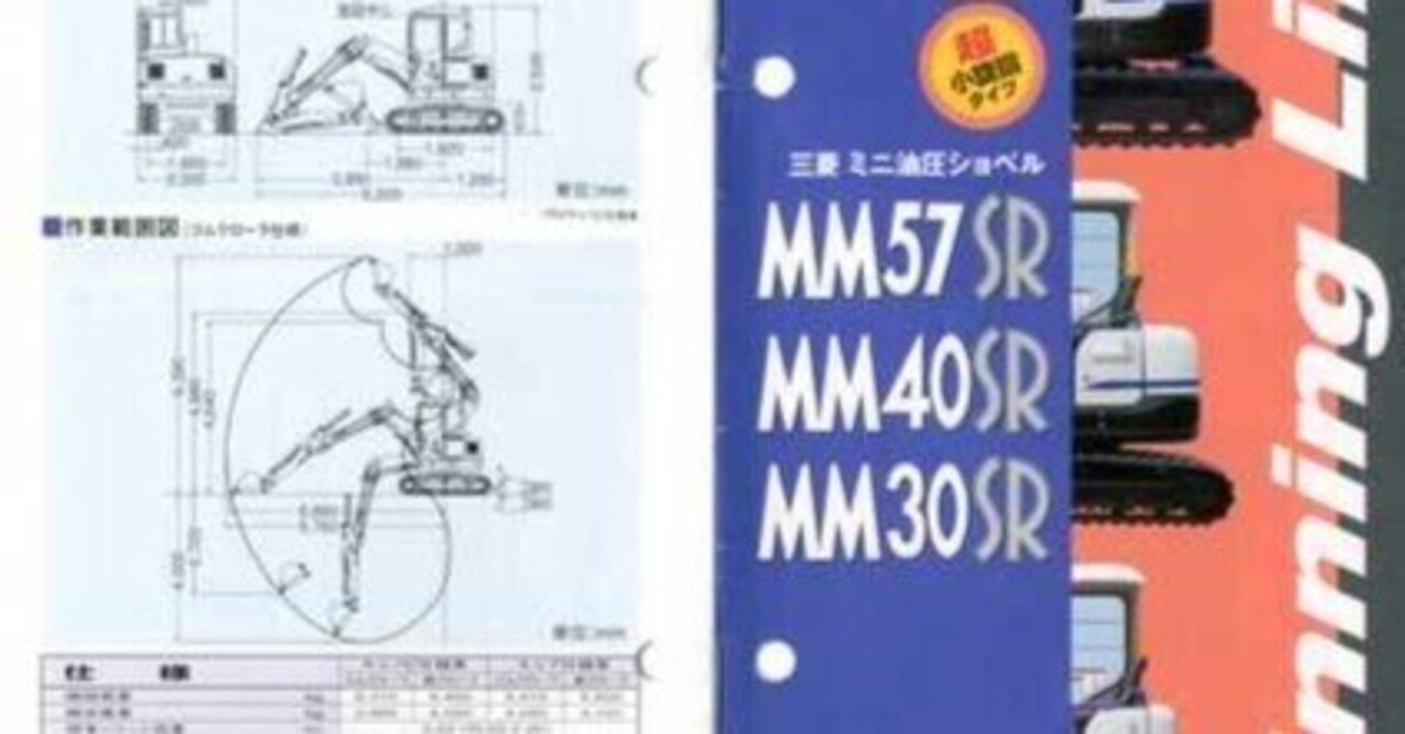 新キャタピラー三菱 MM57SR/MM40SR/MM30SR Winning Line 三菱