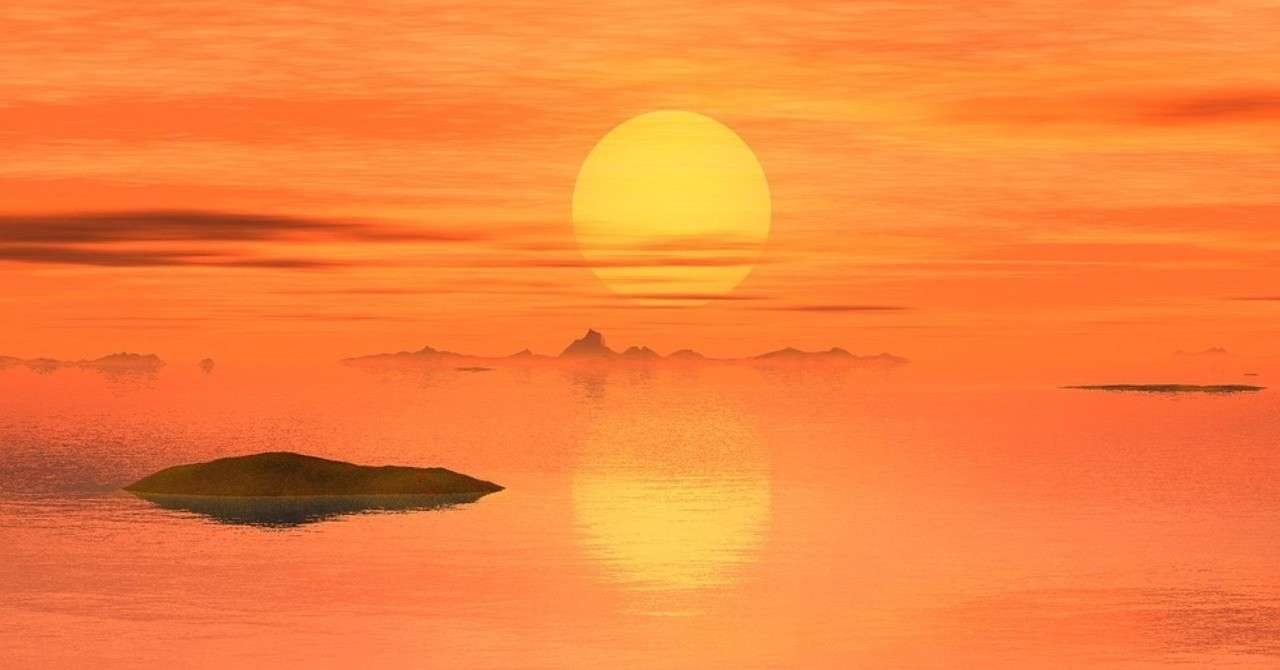 夕日と朝日