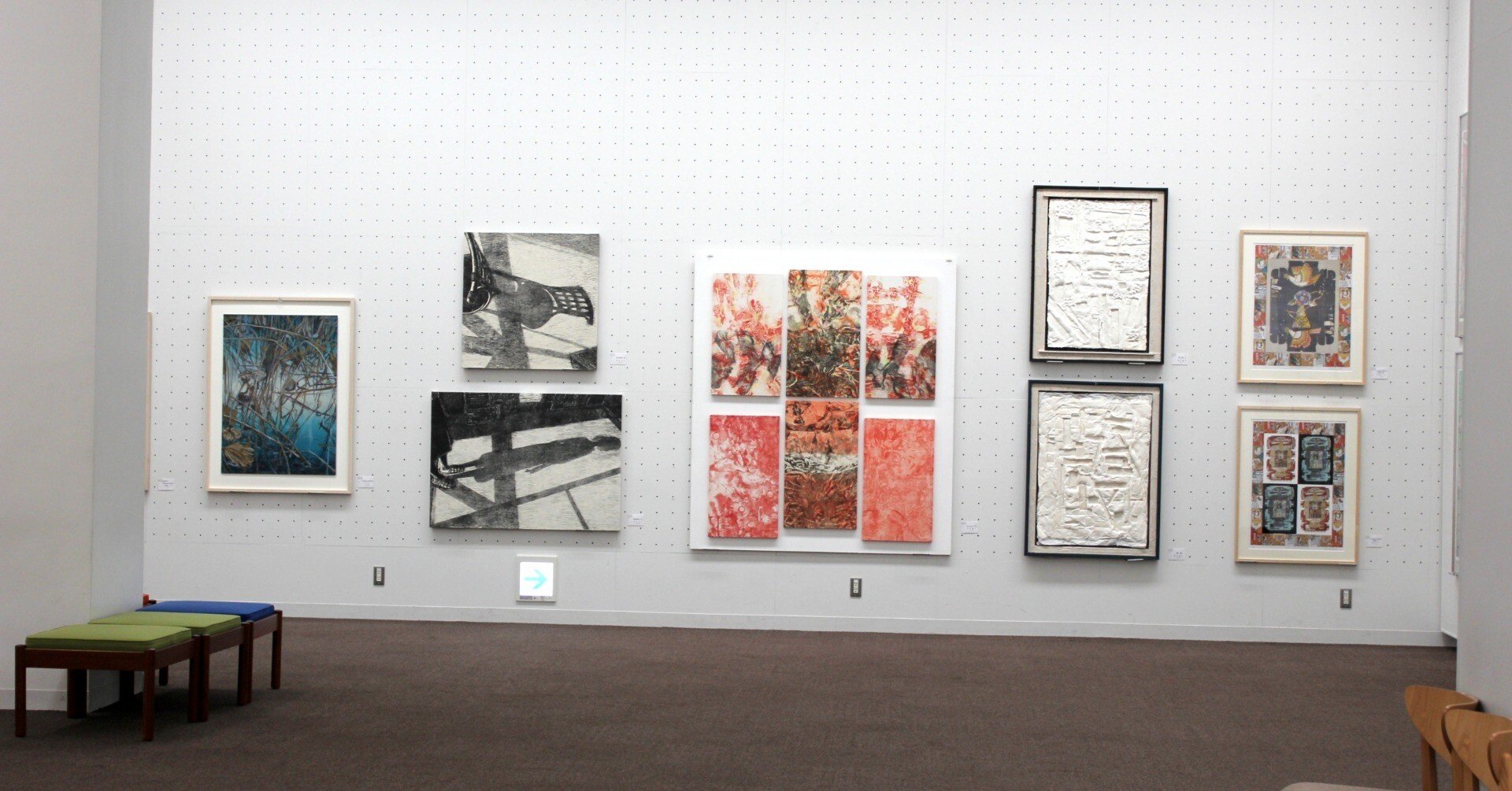 上野・東京都美術館で開催されてきた「日本版画協会版画展」の会場の