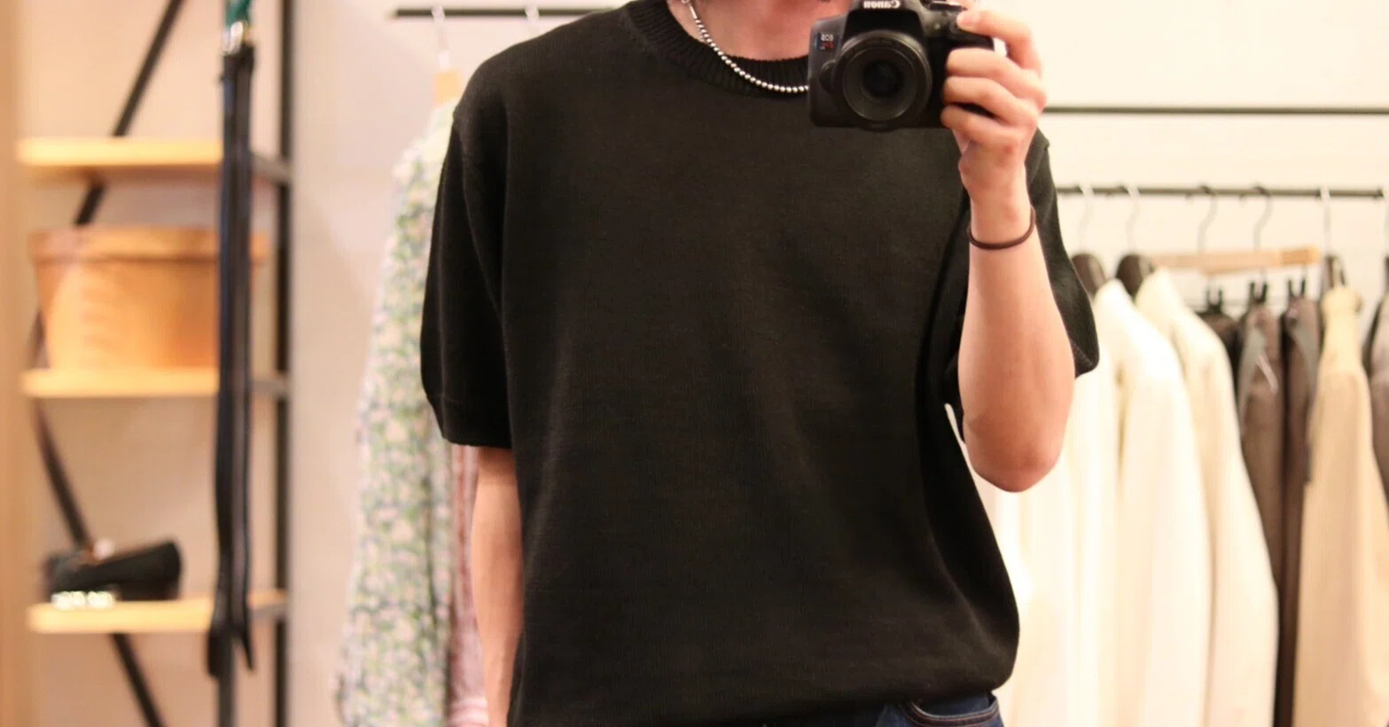 今季イチオシのサマーニット【BATONERバトナーメンズ】men WASHED HIGH