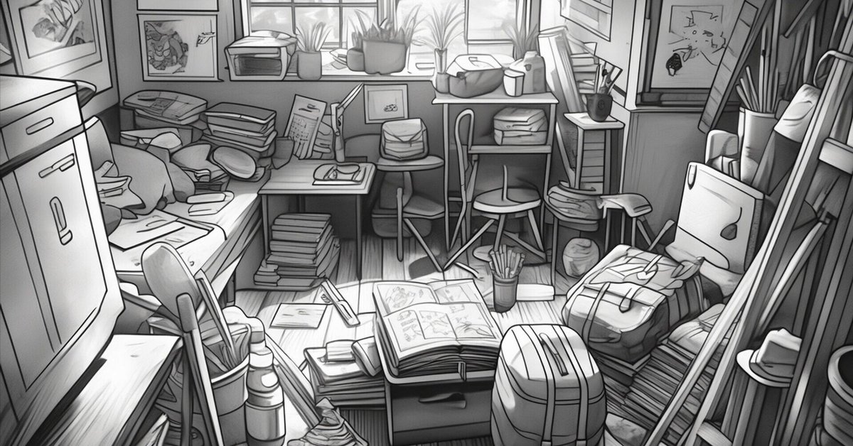 散らかしぐせ、そして断捨離｜hiroyuki