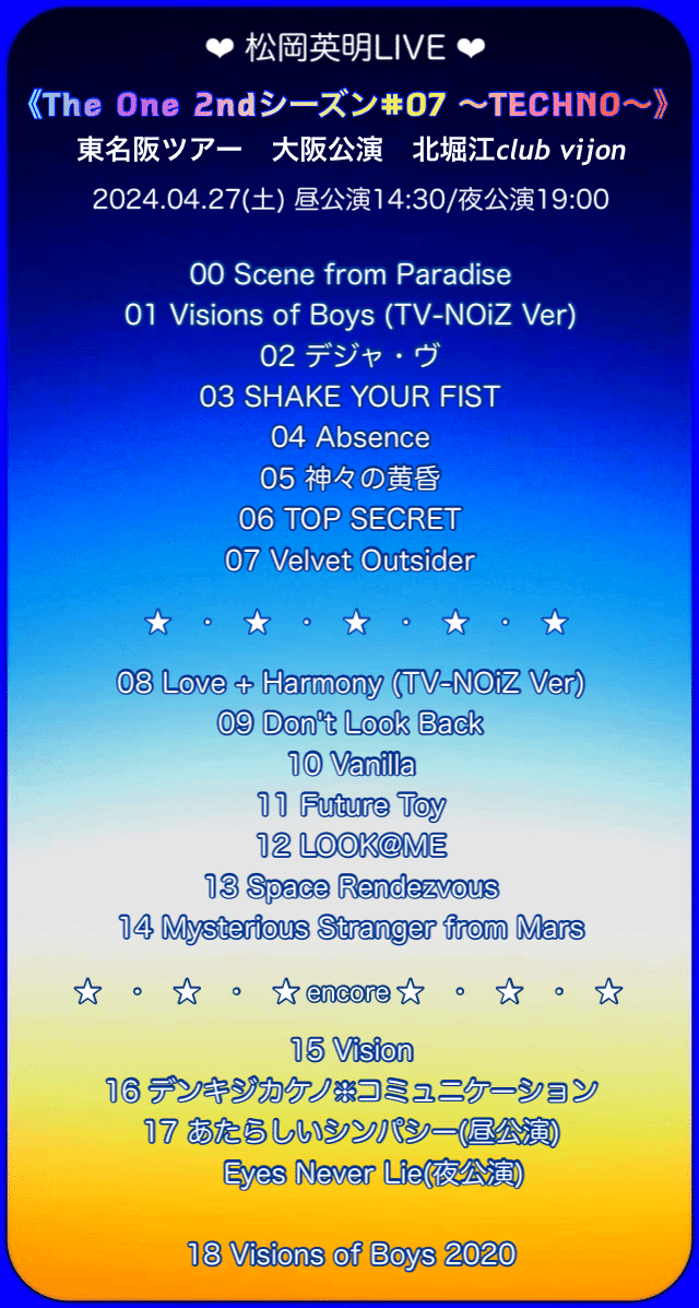 MADMED 東名阪ツアー全通特典