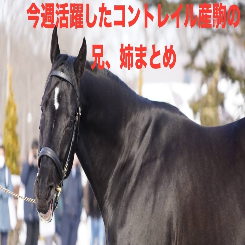 5/11.5/12 活躍したコントレイル産駒関連馬まとめ｜弌弍さん