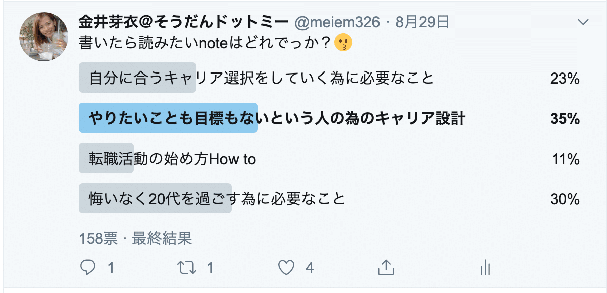 やりたいことも目標もないという人の為のキャリア設計について 金井 芽衣 Note やりたいことも目標もないという人の為のキャリア設計について 金井 芽衣 Note
