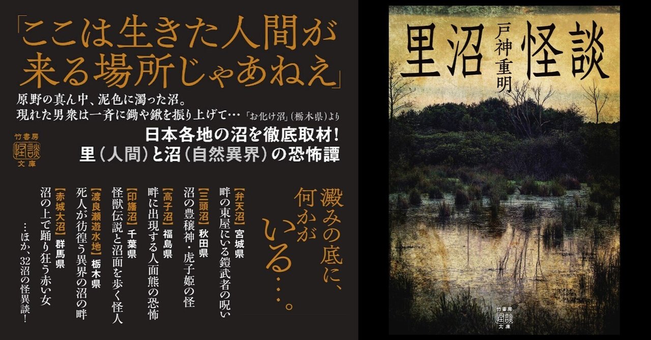 恐怖に沼る!里(人間)と沼(自然異界)の恐怖譚『里沼怪談 恐怖に沼る!里(人間)と沼(自然異界)の恐怖譚『里沼怪談