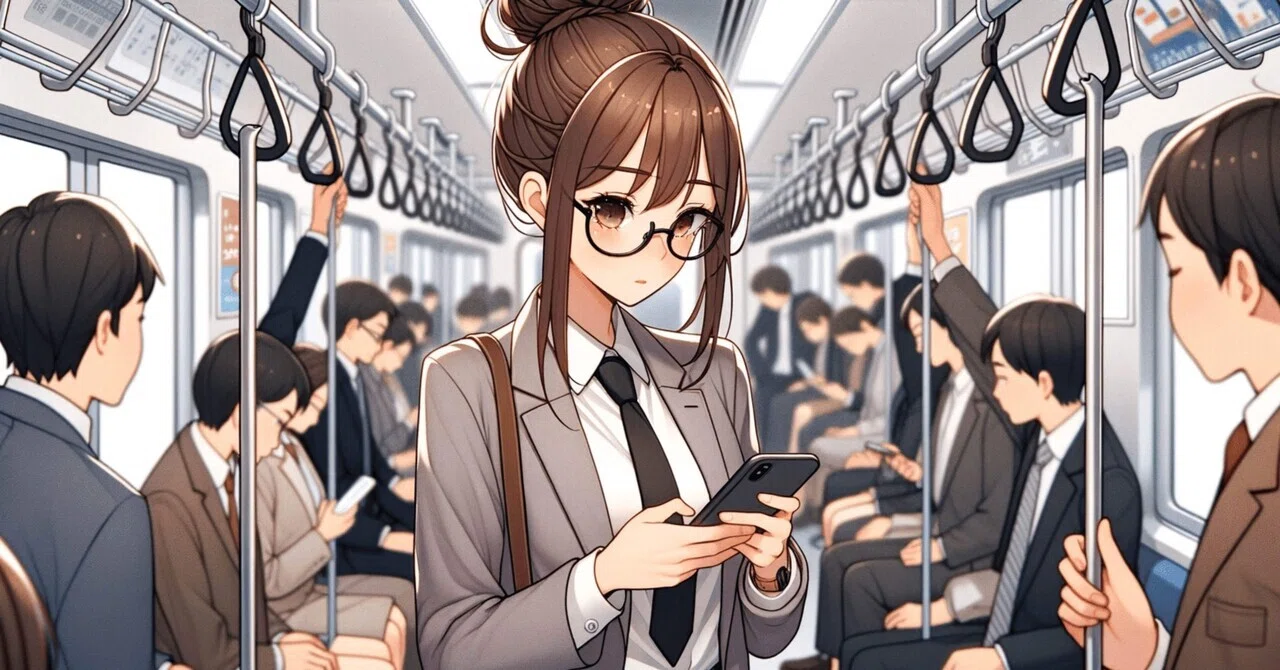 四角い画面を見入る姿がホラーな朝｜ながとみいづみ