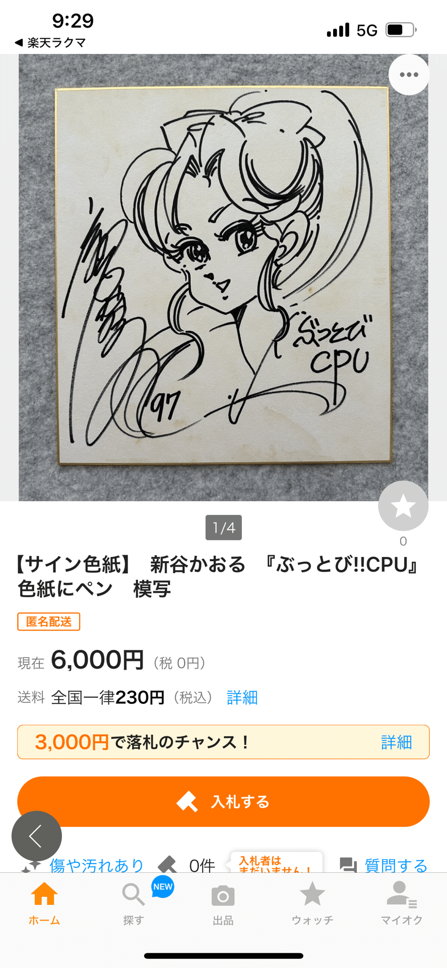 渡辺宏 「春色のプレゼント」 ジグレー サイン入り 渡辺宏 「春色の