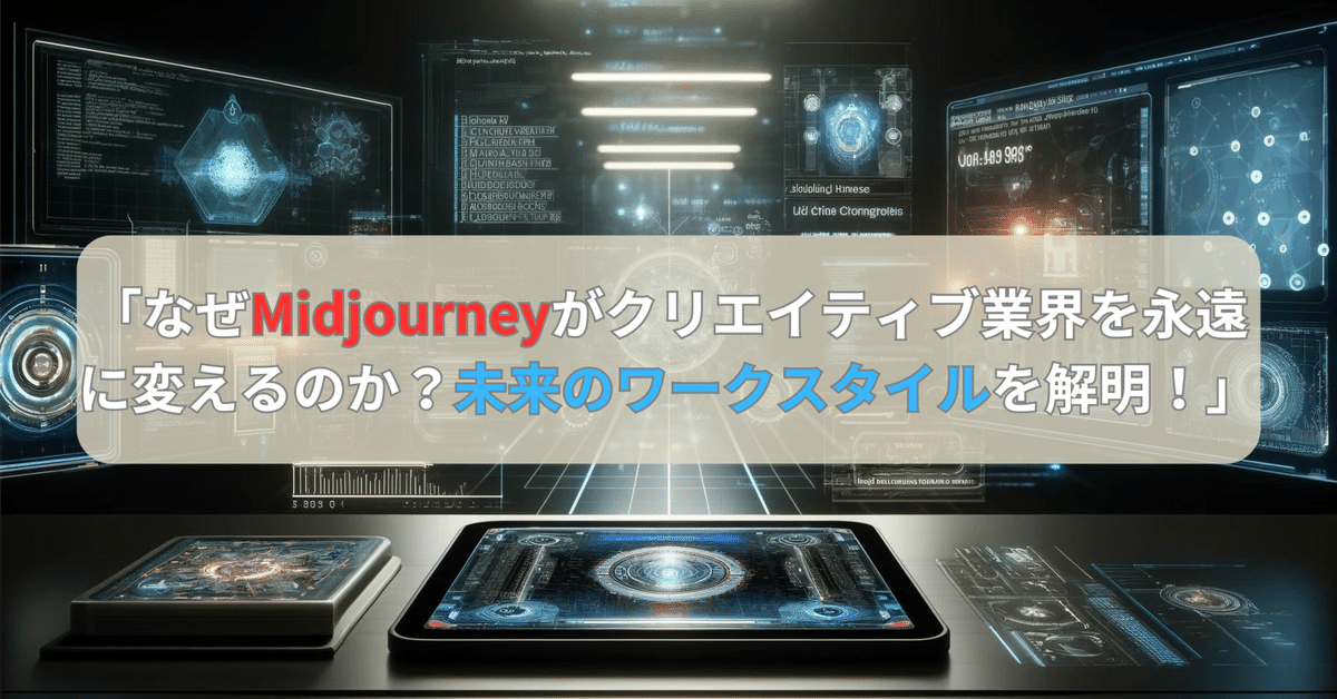 Midjourneyによる日本のクリエイティブ産業の未来展望