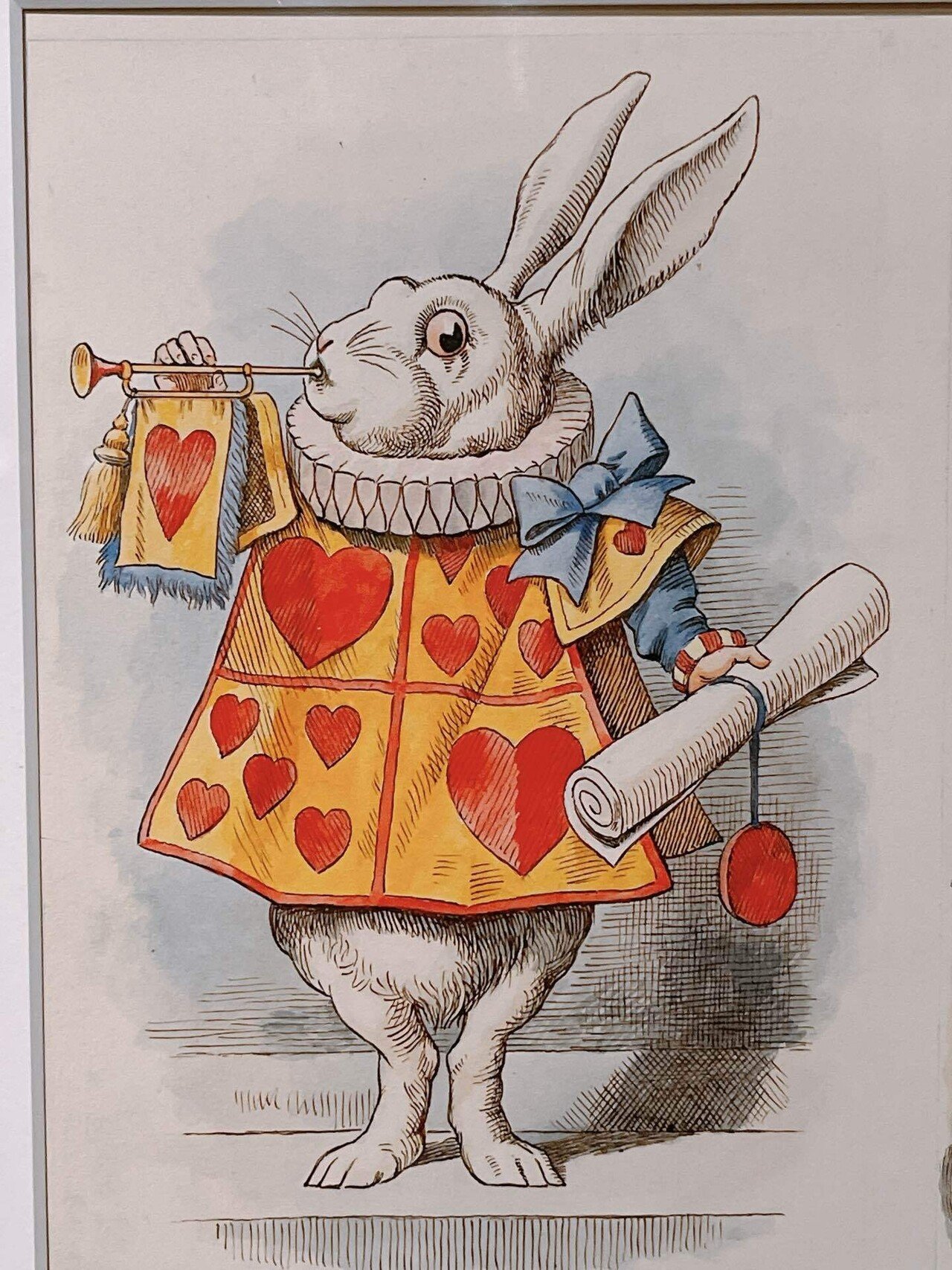 White Rabbit Alice in Wonderland art print, Sir John Tenniel