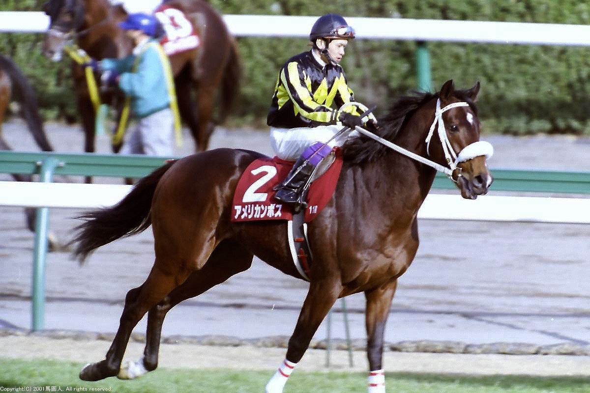 第75回中山記念 蔵出し写真 01年 アメリカンボス 馬画人 まがじん Note