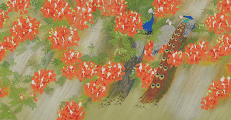 上村松篁】 版画/シルクスクリーン 「燦雨」 査定 鑑定 買取 致します