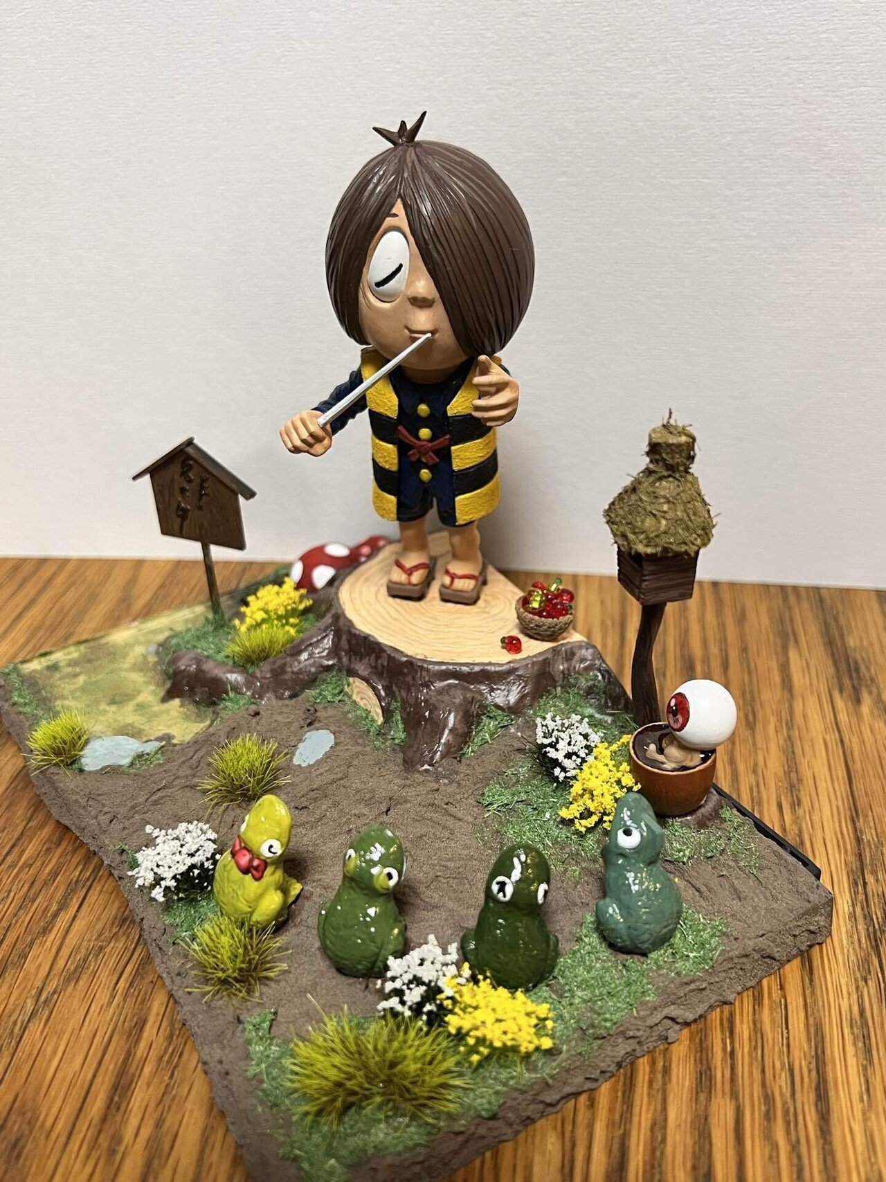 ゲゲゲの鬼太郎　プラモデル 完成品 2個セット！童友社 ゲゲゲの鬼太郎 プラモデル完成品 2個セット