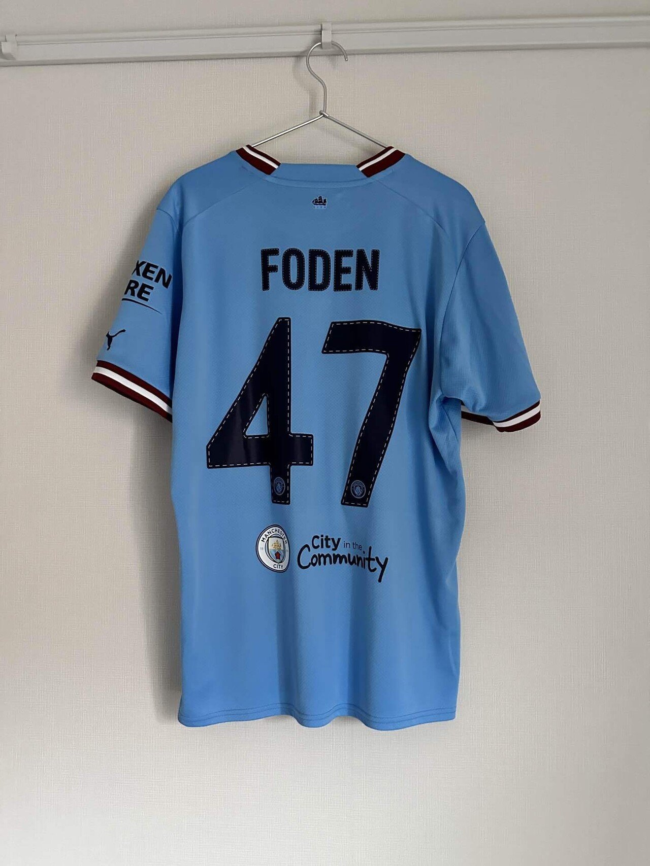 Day7】22-23 Manchester City Home kit(CL Final)#47 Phil Foden