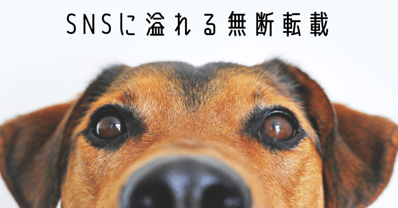 著作権 Snsに溢れる無断転載 ぽやけん Note 著作権 Snsに溢れる無断転載 ぽやけん Note